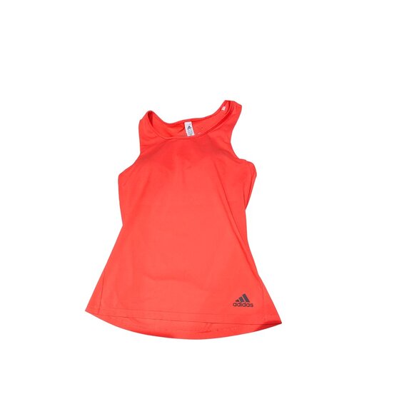 Adidas Climachill Orange Racerback Tank Top S Lightweight Cooling Athletic EUC - Picture 3 of 6